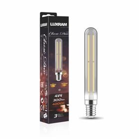 703391962  Classic Deco LED 185mm Tubular Line E14 Dimmable 4W 4000K 300lm